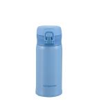 キャプテンスタッグ UE3296 GLライトワンタッチパーソナルボトル 保温保冷対応 ライトブルー 350ml 水筒 直飲み アウトドア キャンプ UE-3296