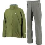 カナディアンイースト RainWearMen’sレインウェアメンズセット上下セットCEW7011S耐水圧20，000mm簡単収納ポケッタブルカーキ/チャコール