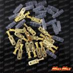 マッドマックス MM50-0230-02 圧着ギボシ端子 平型 絶縁スリーブセット オス 20個セット 汎用 電装 パーツ MADMAX