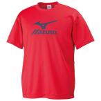 MIZUNO ミズノ 32JA6155 Tシャツ 半袖 ユニセックス メンズ/レディース チャイニーズレッド×ネイビー Lサイズ