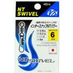 NTスイベル インタースナップNTパワー 8 ブラック 6個入 スイベル サルカン 仕掛け パーツ 釣具 つり フィッシング