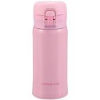 キャプテンスタッグ UE3295 GLライトワンタッチパーソナルボトル 保温保冷対応 ピンク 350ml 水筒 直飲み アウトドア キャンプ UE-3295