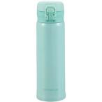 キャプテンスタッグ UE3304 GLライトワンタッチパーソナルボトル 保温保冷対応 ミントグリーン 500ml 水筒 直飲み アウトドア キャンプ UE-3304