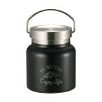 キャプテンスタッグ UE3437 モンテHDフードポット 保温保冷対応 ブラック 280ml 弁当箱 サラダ シチュー フルーツ アウトドア キャンプ UE-3437