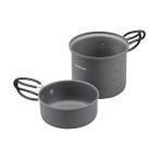 キャプテンスタッグ UH4107 トレッカー アルミソロクッカーセット 1〜2人用 Mサイズ 鍋 なべ 調理器具 ソロキャンプ アウトドア キャンプ UH-4107