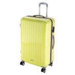 キャプテンスタッグ UV0034 グレル トラベルスーツケース TSAロック付ダブルファスナータイプ アップルグリーン Lサイズ コロコロ かばん 鞄 旅行 UV-0034