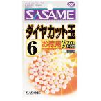 ササメ P388 道具屋 お得用ダイヤカット レッド 8 40個入 集魚ビーズ 仕掛け 釣具 釣り つり