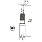 MIKUNI ミクニ 35100002/25 TMR パイロットジェット N224.103 #25 補修部品