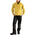 カナディアンイースト RainWearMen’sレインウェアメンズセット上下セットCEW7011S耐水圧20，000mm簡単収納ポケッタブルMUSTARD/BLK