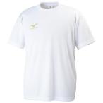 MIZUNO ミズノ 32JA6152 Tシャツ 半袖 ワンポイント転写マーク メンズ ホワイト Sサイズ
