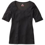 MIZUNO ミズノ A2JA5704 ライトウエイトラウンドネックシャツ 半袖 ブレスサーモ レディース ブラック Sサイズ