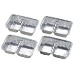 Yahoo! Yahoo!ショッピング(ヤフー ショッピング)キャプテンスタッグ M6657 アルミ バーベキュー仕切付角型プレート 4枚入 たれ皿 食器 使い捨て アウトドア キャンプ M-6657