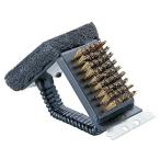 キャプテンスタッグ M7634 レスト 鉄板焼器・アミ用ブラシ トライアングル 洗浄ブラシ アウトドア キャンプ M-7634