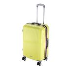 キャプテンスタッグ UV0014 グレル トラベルスーツケース TSAロック付ハードフレームタイプ アップルグリーン Mサイズ コロコロ かばん 鞄 旅行 UV-0014