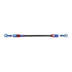 メッシュ ブレーキホース 850mm ブラックスモークホース/レッド×ブルー 20-20 スウェッジライン SAKB-1212M-0850 イージーオーダーホース プロト