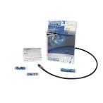 スティード スプリンガー メッシュ ブレーキホース フロント ゴールド&ブルー/ブラックホース スウェッジライン PAFB094 フロントホースキット 98年