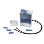 ショッピングスウェッジライン MT-01 メッシュ ブレーキホース フロント ゴールド&ブルー/ブラックホース スウェッジライン PAFB325 フロントホースキット MT-01 05-06年