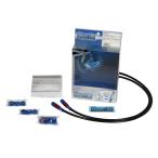 YZF-R1 сетчатый тормозной шланг передний красный &amp; голубой / черный шланг Swage-Line SAFB328 передний шланг комплект YZF-R1 07-08 год 