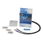 ショッピングスウェッジライン RZ250R メッシュ ブレーキホース フロント ステンレス/ブラックホース スウェッジライン STFB222 フロントホースキット RZ250R 88-89年