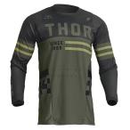 THOR Thor -2912-2184 PULSE COMBAT MX джерси Army / черный XL Kids детский мотоцикл одежда Westwood 
