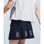 バックロゴプリーツ撥水スカートアル...