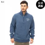ショッピングビラボン 【28日-2日はボーナスストア+10％】OUTLET 送料無料 【公式】2024 ビラボン メンズ HALF ZIP セーター BLU 2024年秋冬モデル 全1色 M/L/XL BILLABONG
