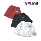 by LOVEiT　バイラビット　子供服　24春　インパンつきハートポシェットドットプリーツスカート