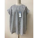 ELVENCE DEUX L Ben sdu с биркой не использовался белый . древесный уголь чёрный полоса длинный длина блуза 