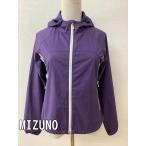 MIZUNO Mizuno лиловый Wind брейкер обратная сторона . розовый цветочный принт. лента размер S