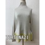 TORTONA21torutona шелк . кашемир ввод вязаный бежевый ... незначительный желтый цвет размер S