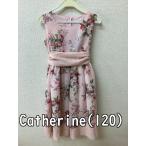CatherineCottage キャサリンコテージ　キッズ、ピンクブーケ柄ワンピース サイズ120