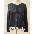 HIROKO BIS Hiroko винт чёрный cut and sewn узор гонки накладывающийся размер 9