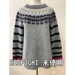 RESPIGHIre Spee gi обычная цена 19800 иен с биркой не использовался кашемир Blend вязаный серый nordic способ размер 40