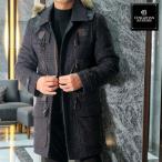 ダッフルコートメンズツイードハーフ...