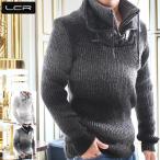 ハイネックローゲージニットモックネ...