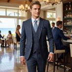  tailored jacket жилет выставить темно-синий мужской . проверка тугой / тонкий Fit jacket хлеб весна / осень / зима большой размер . поступление деловой жакет 