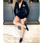 ベロア ベルベット ダブル テーラードジャケット 別珍 ブレザー メンズ 青/ブルー 金ボタン タイト/スリムフィット ジャケパン 秋/冬 大きいサイズも入荷