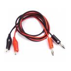 ワニ口クリップ みのむしクリップ バナナプラグ4mm付 ケーブル 90cm 電子工作 実験用