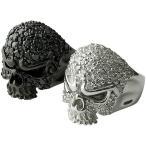ショッピングスカル パヴェアンガースカルリング メンズ 指輪 メンズ シルバー925 アクセサリー