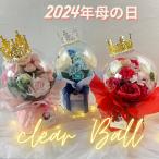 2024年新作/母の日クリアボールフラワー/永遠に保管/ソープフラワー/破れない風船/カーネーション/早割