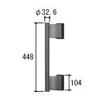 вход ручка двери три . aluminium MIWA POM WD3459-02 MIWA GAF FE внутри руль 