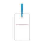 ツクシ工房 ケーブルタグ　荷札式　白無地　両面印刷　ビニタイ付き 30-E 1枚