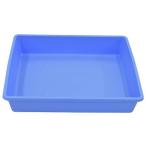 QOSINA ディスポトレー 角型 ブルー 245×280×50mm 73067 入数：20
