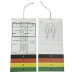 松吉医科器械 訓練用トリアージタッグ   サイズ：110×231 入数：10枚
