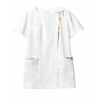 住商モンブラン ナースジャケット（半袖） LW601-12(ホワイトXアメリピン ＬＬ