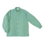 キラク 前開きシャツ Ｌ CR818-46(エメラルドグリーン