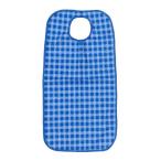 食事用防水エプロン・ユーロビブ「介護用品」スコッチブルー(170610)