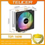 TEUCER CPUクーラー 4ヒートパイプ PC用