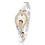 The Bradford Exchange 'Time for Mischief' - Betty Boop Watch - with Gold Plating Swarovski Crystals and 0.5pt Diamond 並行輸入品