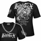 半袖 Tシャツ 服 INTERMEX (インターメックス) 鷲 鷹 itm-059 黒 白 ギャング バイカー チカーノ メンズ ファッション ヤクザ ヤンキー オラオラ系 派手